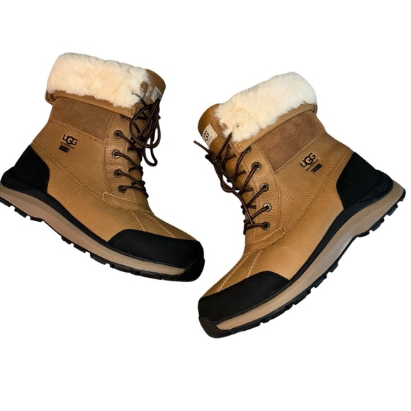 UGG Adirondack III Chestnut Waterproof Shearling Winter Snow Boots Size 11 - Picture 4 of 16